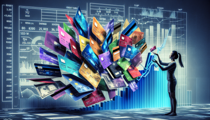 Real People Share Debt Consolidation Tips: Practical Advice | DCL Real People Share Debt Consolidation Tips: A person merging colorful credit cards and loan papers into one streamlined loan document, with a financial chart showing savings.
