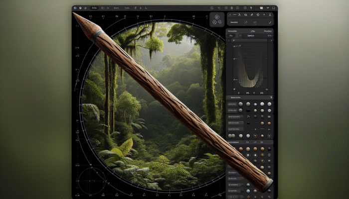 A 7-foot hickory spear shaft, straight, smooth, no cracks or knots, in dense jungle.