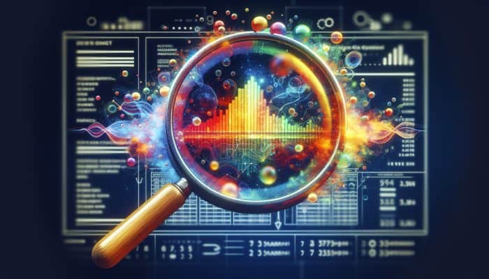 Understanding Debt Consolidation: A Comprehensive Guide | DCL A credit score report highlighted with a magnifying glass on the "Immediate Effects of Debt Consolidation" section, displaying dynamic graphs and figures.