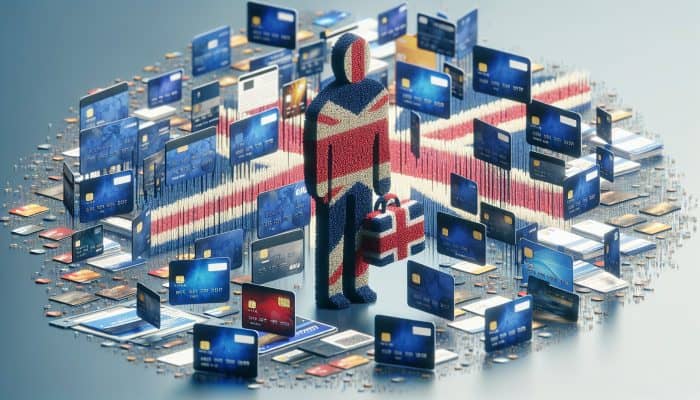 Utilizing Debt Consolidation to Improve Credit Quickly: Individual in the UK consolidating various credit cards and loans into a single 'Debt Consolidation' file.