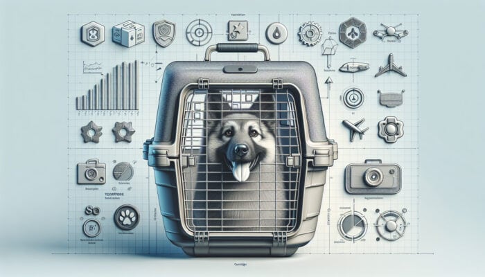 A spacious, sturdy dog carrier with excellent ventilation and easy-clean design for large dogs, ensuring comfort during travel.