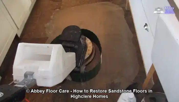 Restoration of Sandstone Floors for Highclere Homes