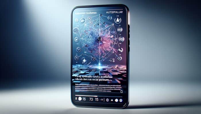 Creating Pinterest Video Pins For Product Discovery: A vertical smartphone screen showcasing a 15-second Pinterest video pin featuring product details, autoplay, and interactive functionalities.